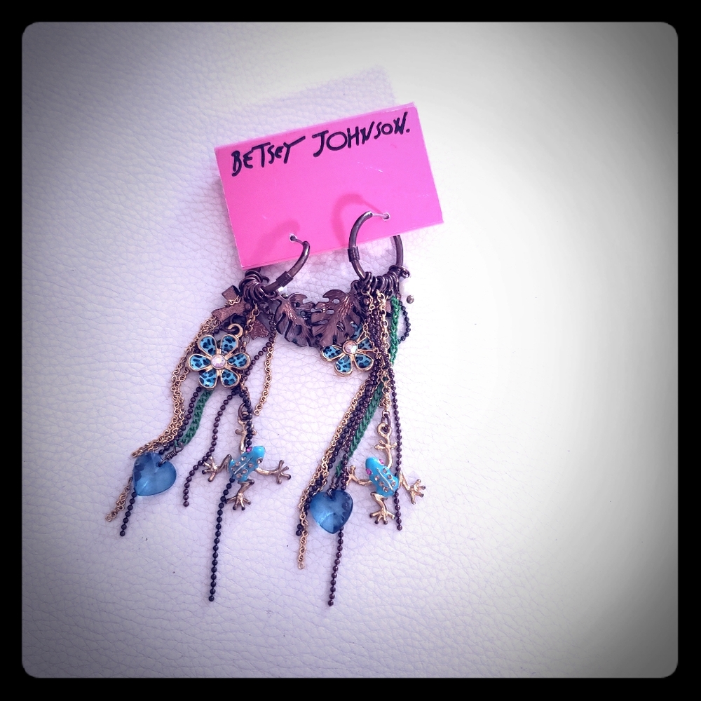 Betsey Johnson forest earrings
